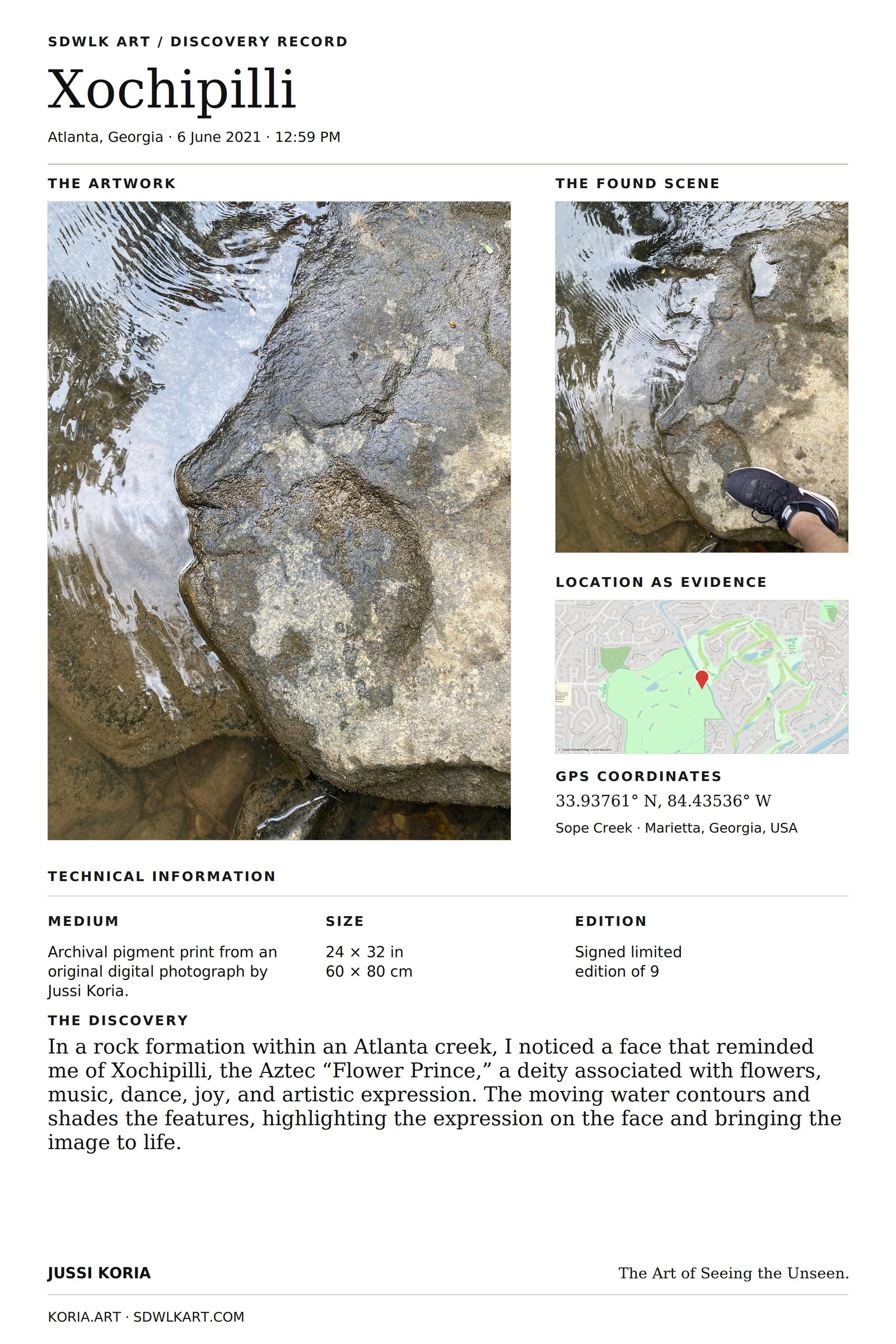 Xochipilli discovery record and location map