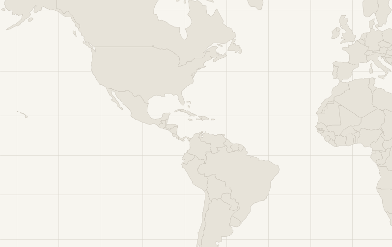 World map centered on the Americas